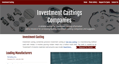 Desktop Screenshot of investment-castings.net